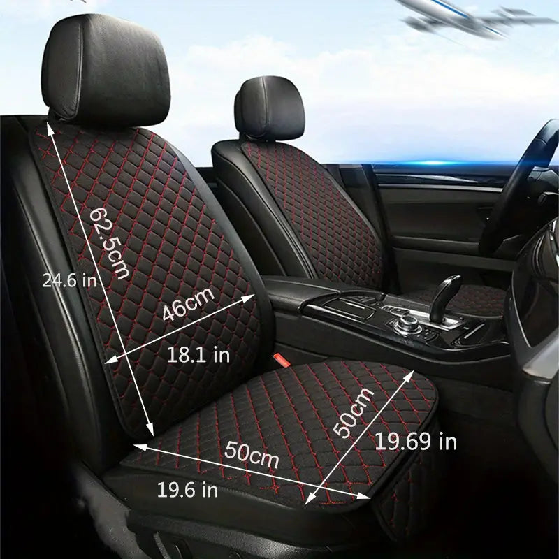 Universal Linen Car Seat Cushion and Cover