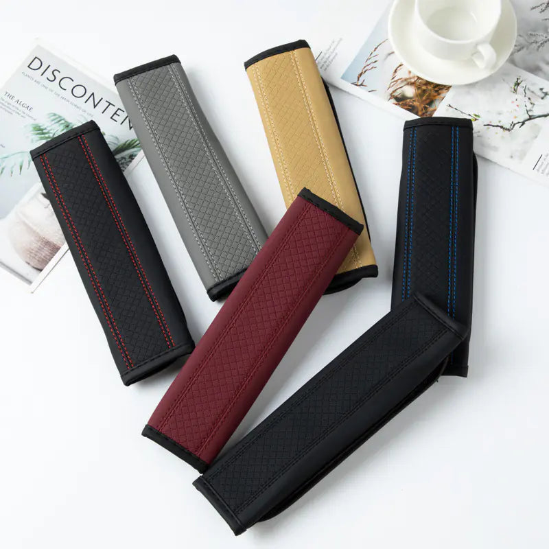 Leather Car Seat Belt Shoulder Pad Protector Cover