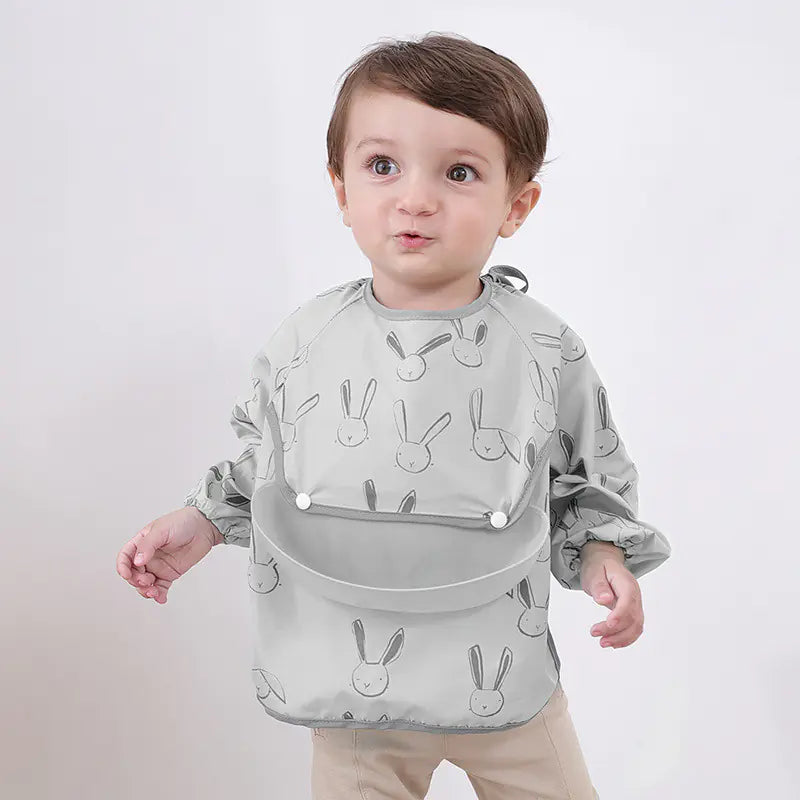 Waterproof Baby Feeding Smock for Summer (Thin Version)