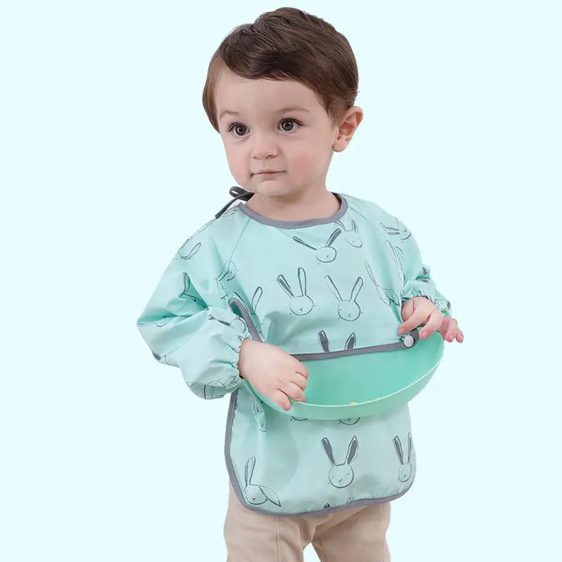 Waterproof Baby Feeding Smock for Summer (Thin Version)