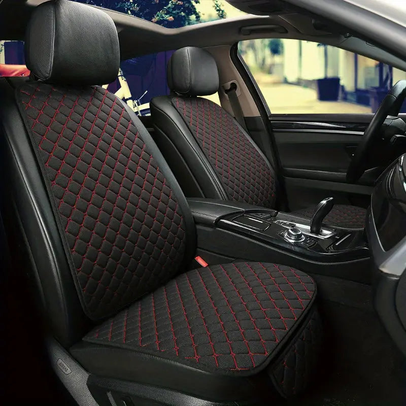 Universal Linen Car Seat Cushion and Cover
