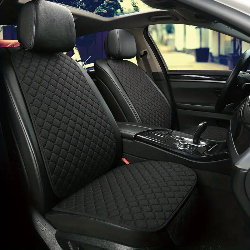 Universal Linen Car Seat Cushion and Cover