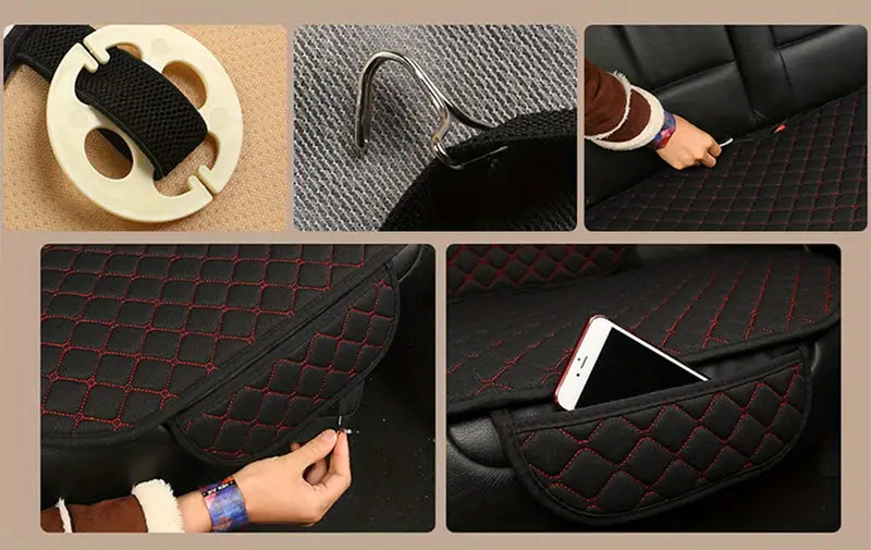 Universal Linen Car Seat Cushion and Cover