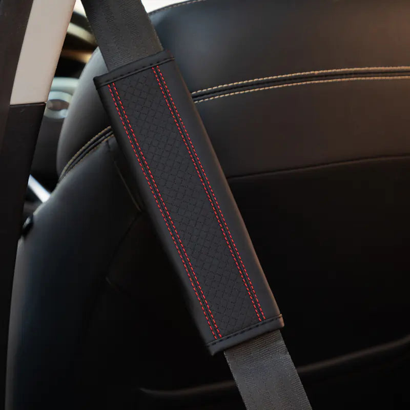 Leather Car Seat Belt Shoulder Pad Protector Cover