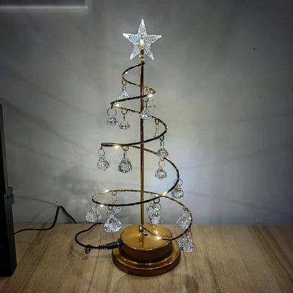 LED Iron Crystal Tree Lamp for Home Decoration