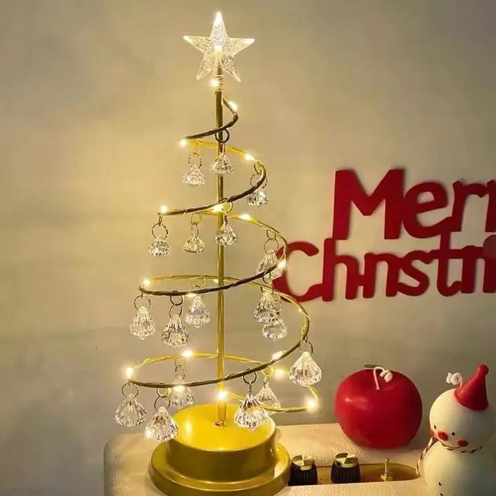 LED Iron Crystal Tree Lamp for Home Decoration