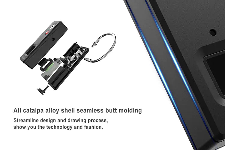 Outdoor Luggage Lock with Fingerprint Security System