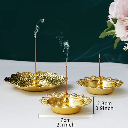 Floral Incense Burner Tray for Aromatic Home Decor