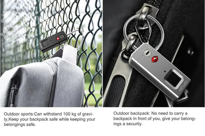 Outdoor Luggage Lock with Fingerprint Security System