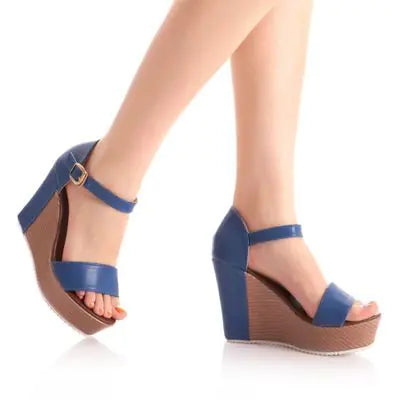 Roman Wedge Heels Sandals for Women - Summer Footwear