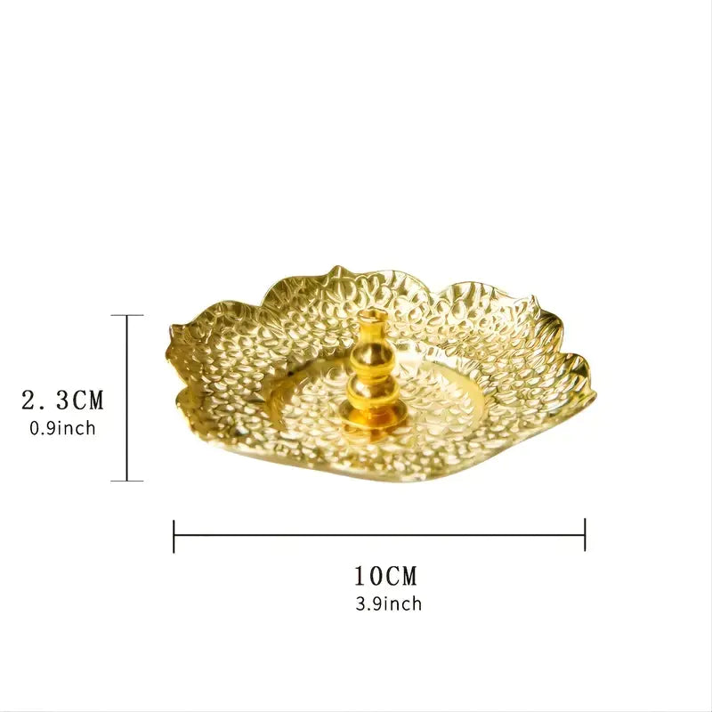 Floral Incense Burner Tray for Aromatic Home Decor
