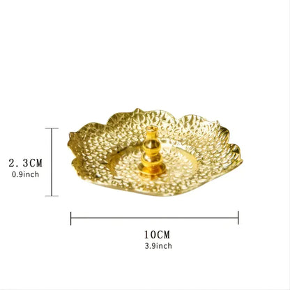 Floral Incense Burner Tray for Aromatic Home Decor