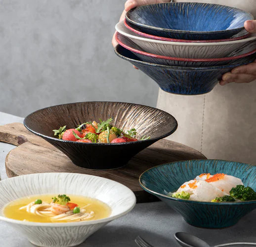 Nordic Style Ceramic Dinner Plate for Home Use