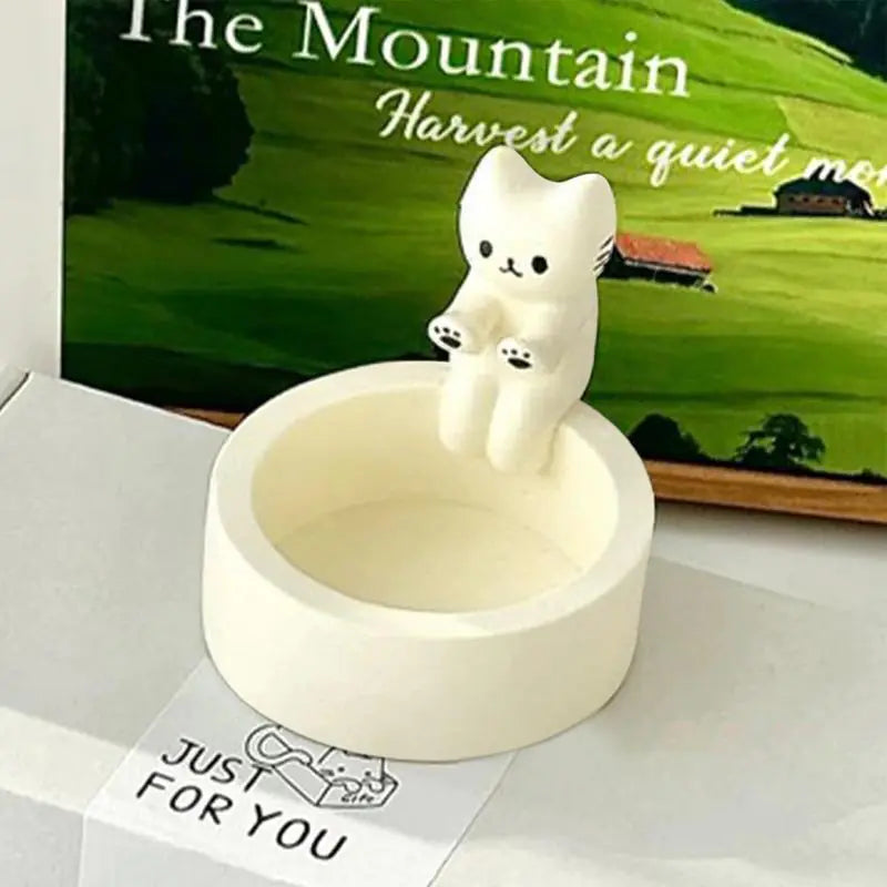 Cute Cat Candle Holder - Creative Home Decor Item