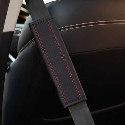 Leather Car Seat Belt Shoulder Pad Protector Cover